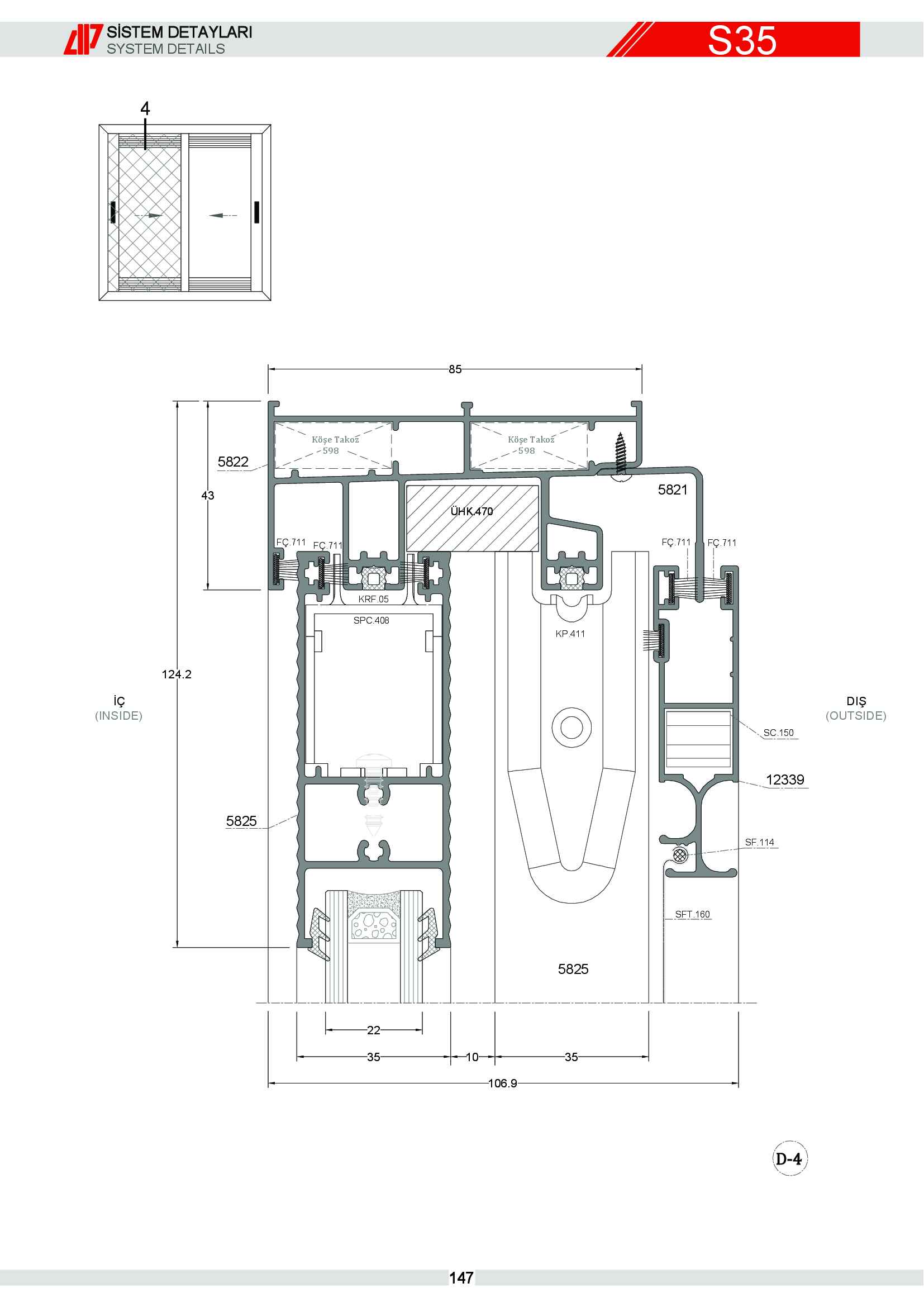 Sürme Yalıtımsız Alüminyum 21
